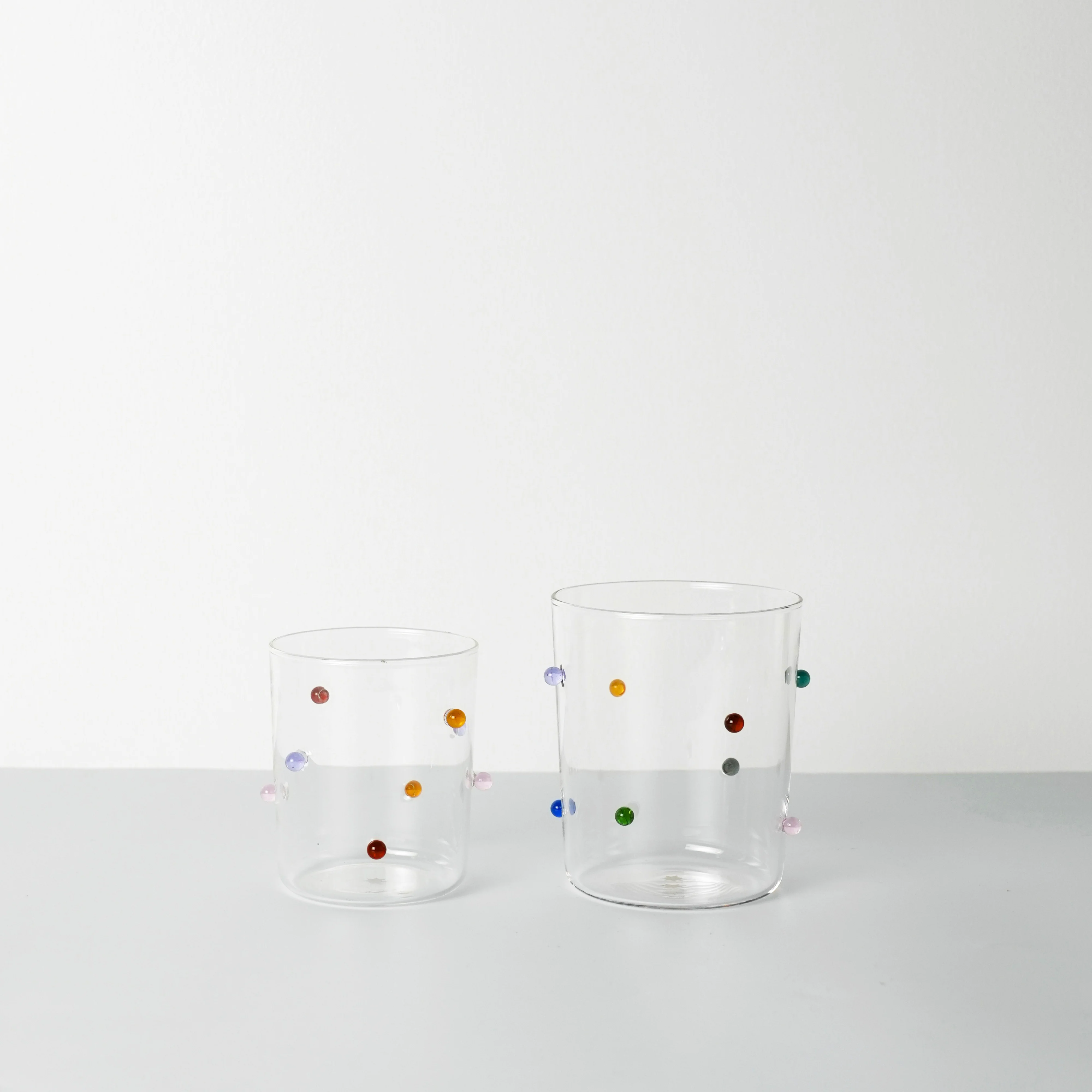 2 Medium Pomponette Gobelets | Clear & Summer - Image 2